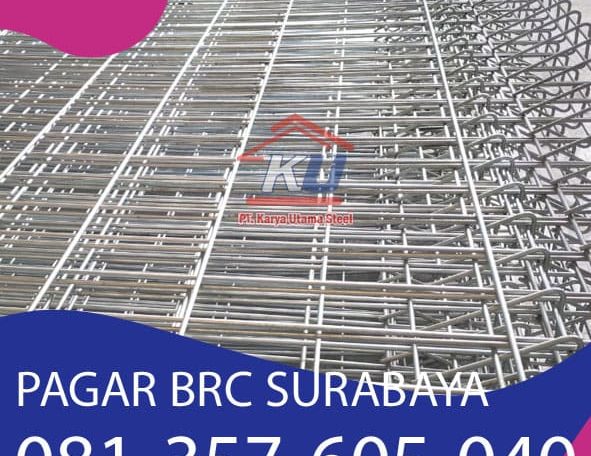 Harga Pagar BRC Surabaya Murah Tinggi 150cm Galvanis Electroplating